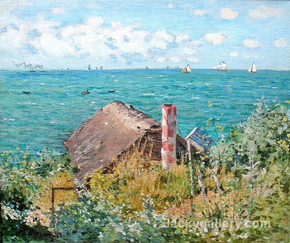 The Cabin at Saint-Adresse by Claude Monet paintings reproduction